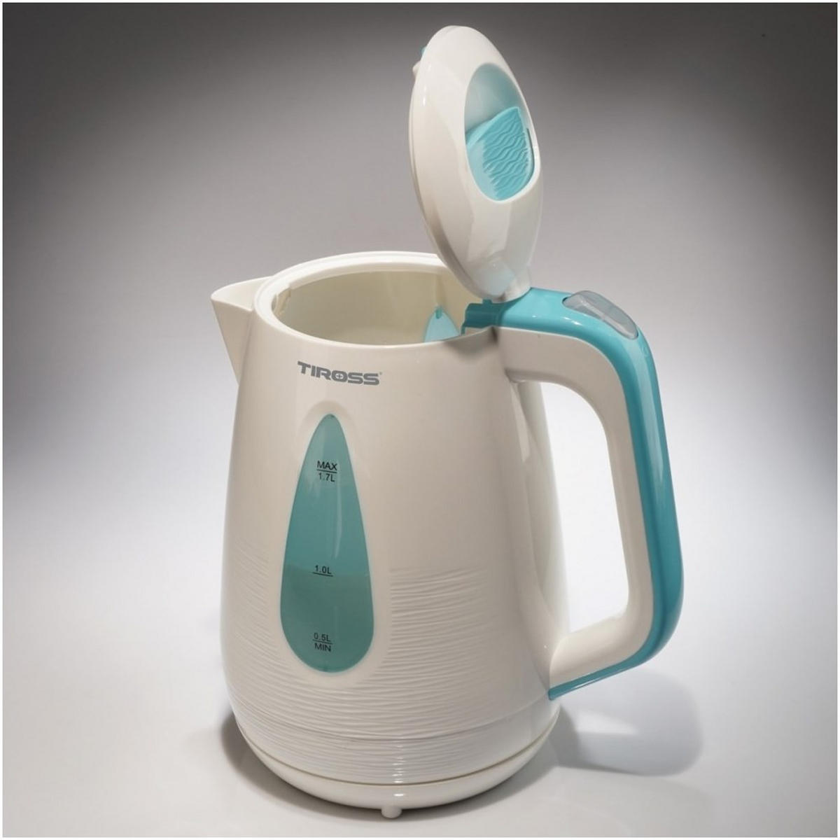 WASSERKOCHER ELEKTRISCH Weiß 15/15/24 cm TS1363 - Weiß, Metall (15/24/15cm) - Tiross 