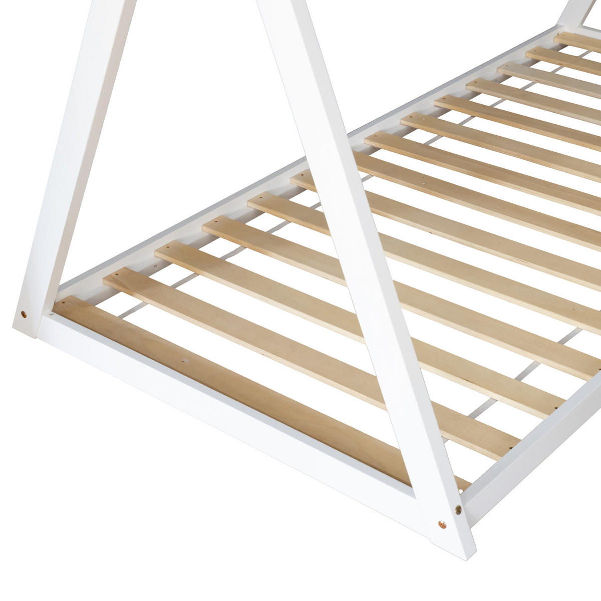 KINDERBETT Valentin Weiß 190/90 cm - Weiß, Holz - Happy Garden