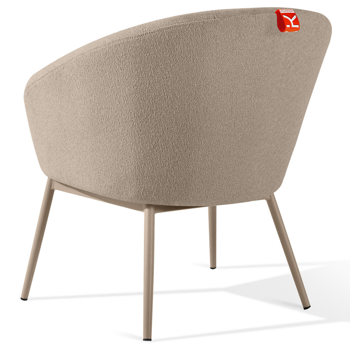 GARTENSESSEL SOLIS Loungesessel, - Hellbraun, Textil/Metall (69/76/66cm) - KONSIMO®