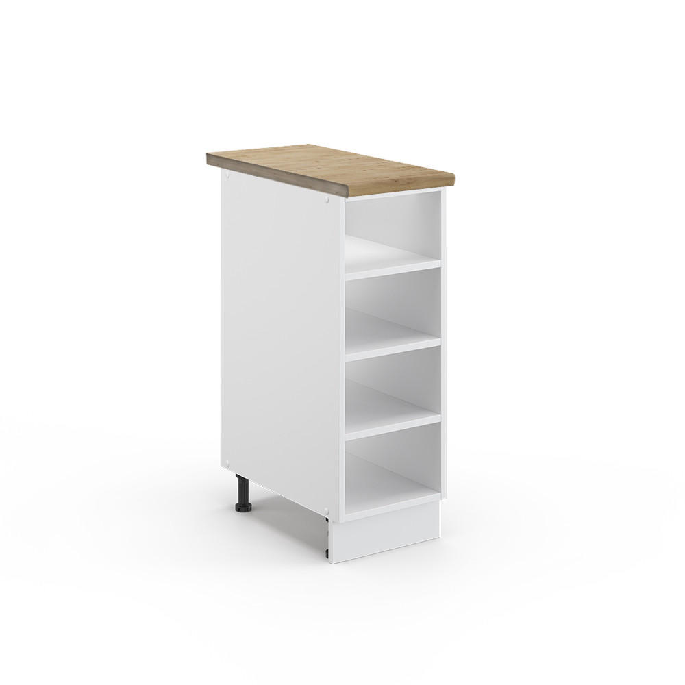 POLICE KUCHYŇ Fame-Line Bílá - bílá, kompozitní dřevo (30/82/60cm) - Vicco