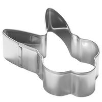AUSSTECHFORM (12er Set) Biscuit Hase - Silberfarben, Metall (8/2.5/5cm) - Butlers