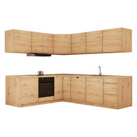 WINKELKÜCHE 240 cm x 200cm- Langen KL25-M240 - in Artisan Eiche - Eiche Artisan, Holz (440/212/52cm)