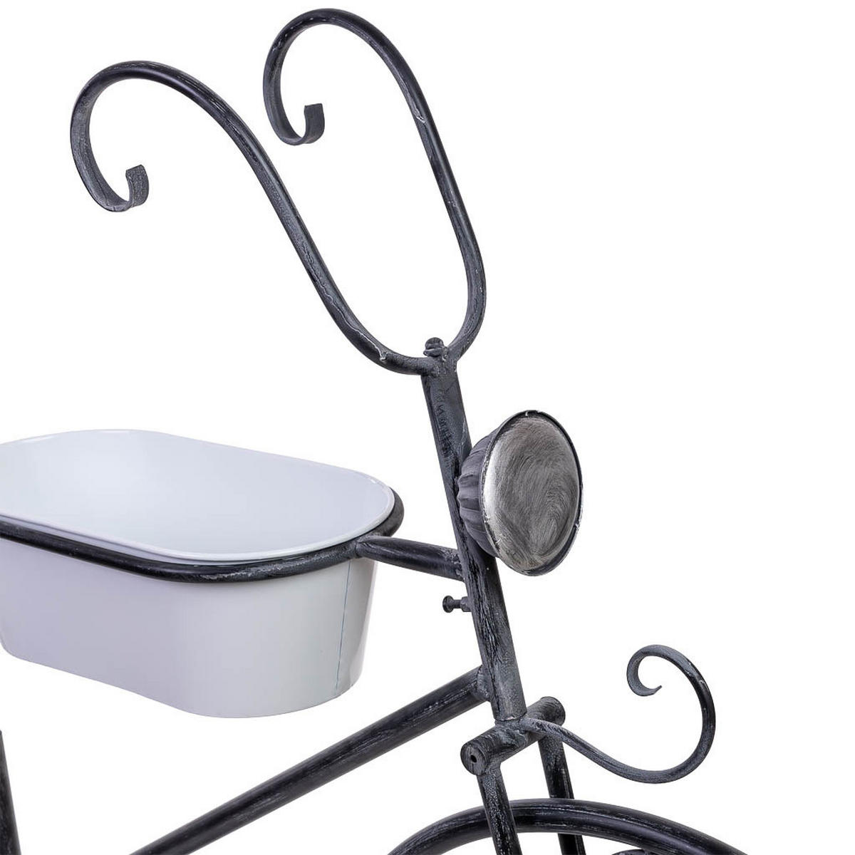 GARTENWAGEN aus Metall, 175x29x108cm - Schwarz, Metall (175/29/108cm) - Wanderlust