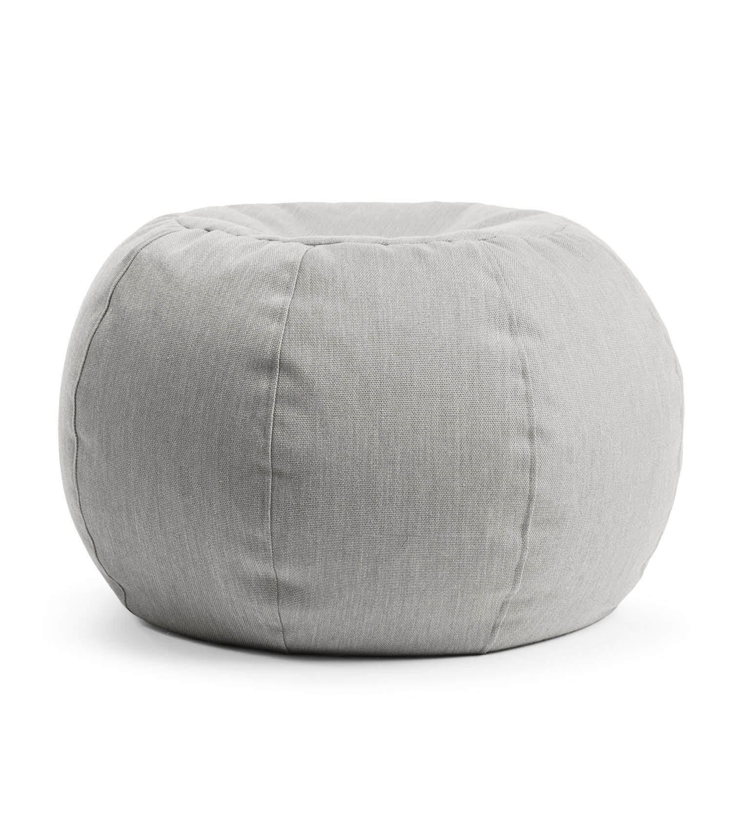 OUTDOOR POUF Der Kugelige - Hellgrau, Textil (60/40/60cm) - Mokebo