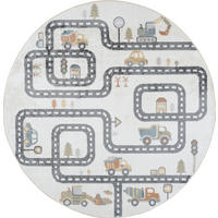 KINDERTEPPICH Maschinenwaschbar Rund Ø 160 cm Beige - Beige, Textil (160/160cm)