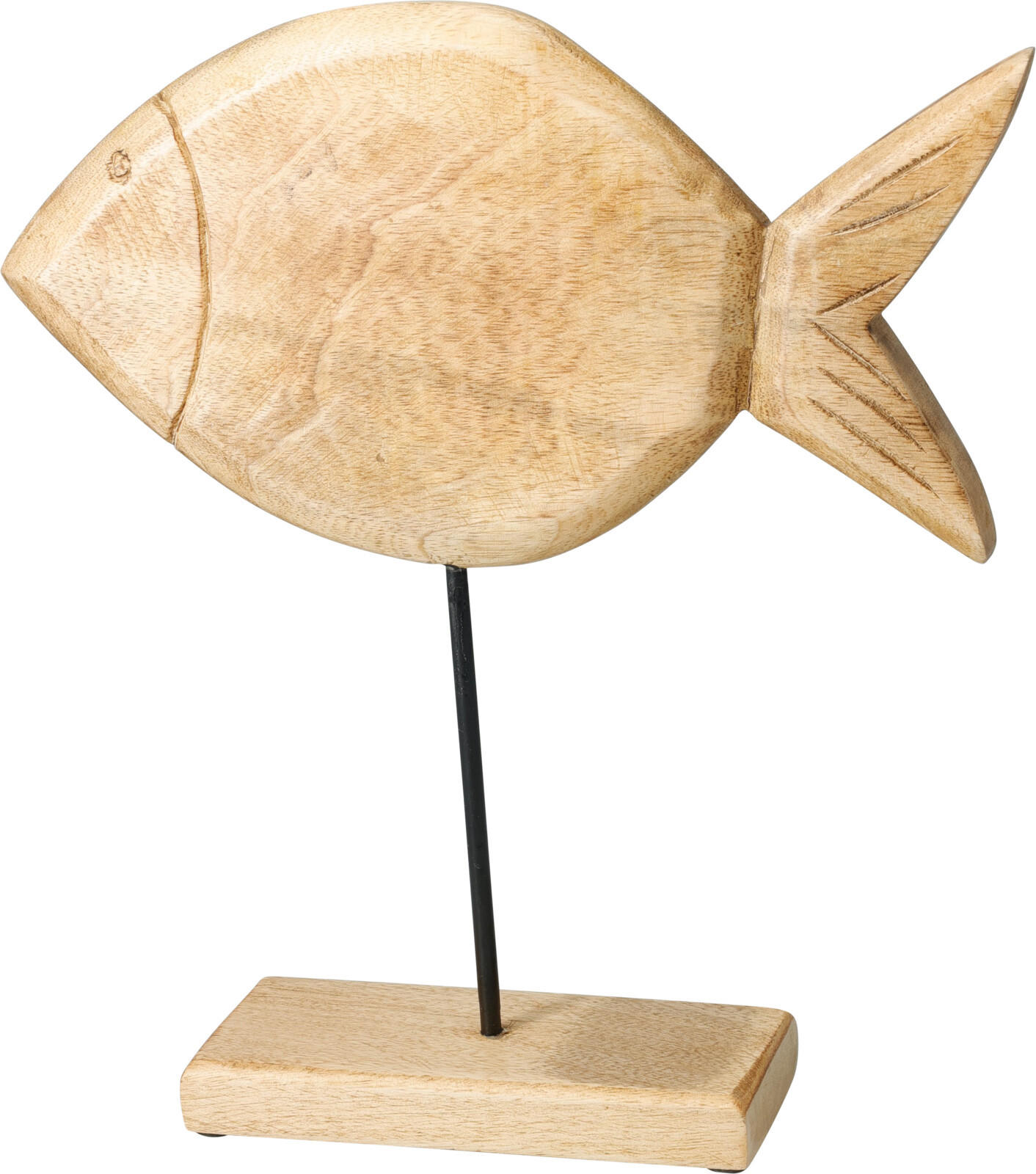DEKOOBJEKT Ryba braun 35x30x7 cm Holz - Braun, Holz (7/30/35cm) - Mondex