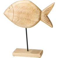 DEKOOBJEKT Ryba braun 35x30x7 cm Holz - Braun, Holz (7/30/35cm) - Mondex