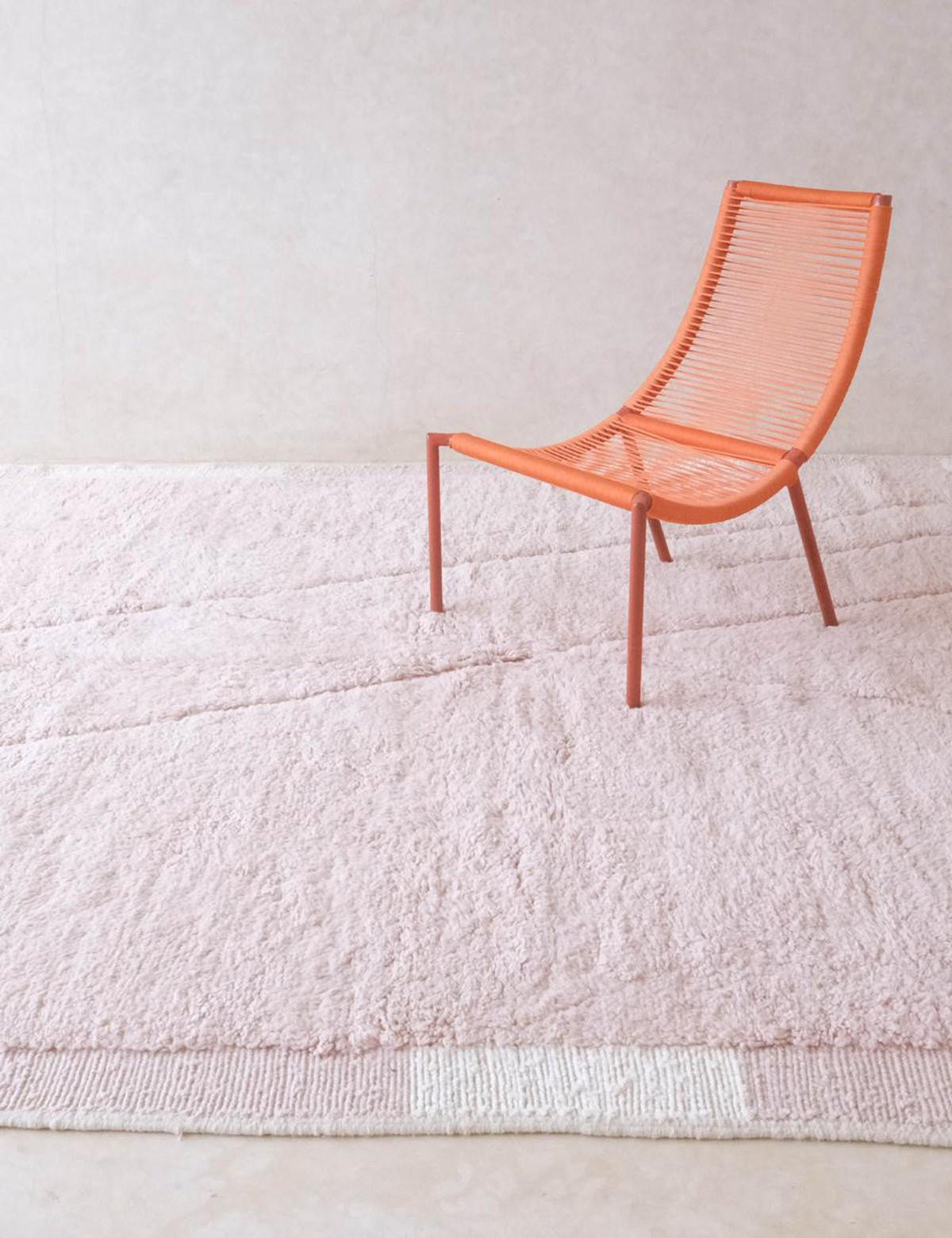 BERBERTEPPICH authentisch und natürlich aus Wolle 200x 300 cm - Pink, Naturmaterialien (200/300cm) - AFK Living