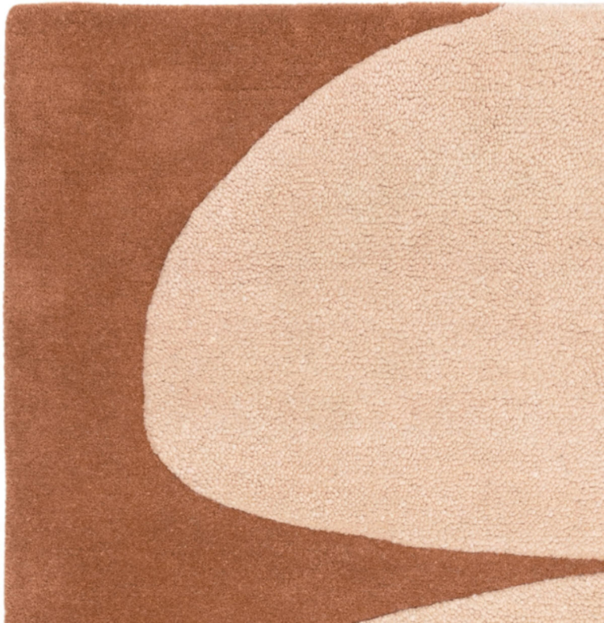 TEPPICH modern handgetuftet STICK Orange 160 x 230 cm - Orange, Naturmaterialien (160/230cm) - Novatrend