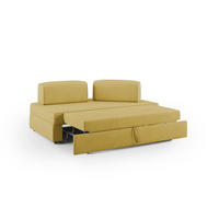 LINEARSOFA Liberty ausziehbar - Gelb, Textil (180/42/105cm) - Divani.store
