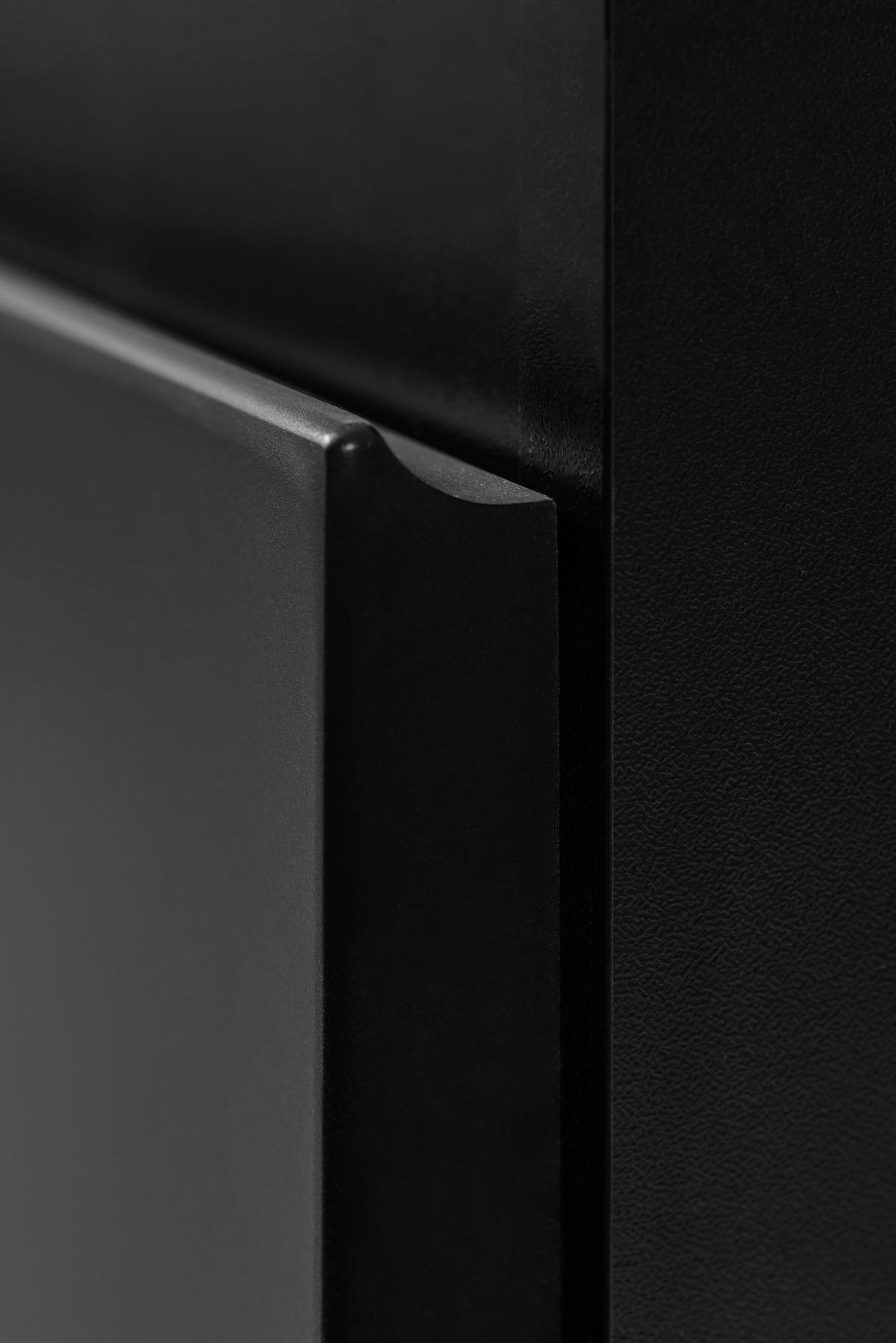 BADEZIMMERSCHRANK: schwarz, 80 x 57 x 46 cm - Schwarz, Holzwerkstoff (80/57/46cm) - 3XE LIVING