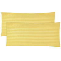 KISSENBEZUG, 2er-Set, 40x80 cm, 100% Baumwolle, Gelb - Goldfarben, Textil (40/80cm) - Zollner