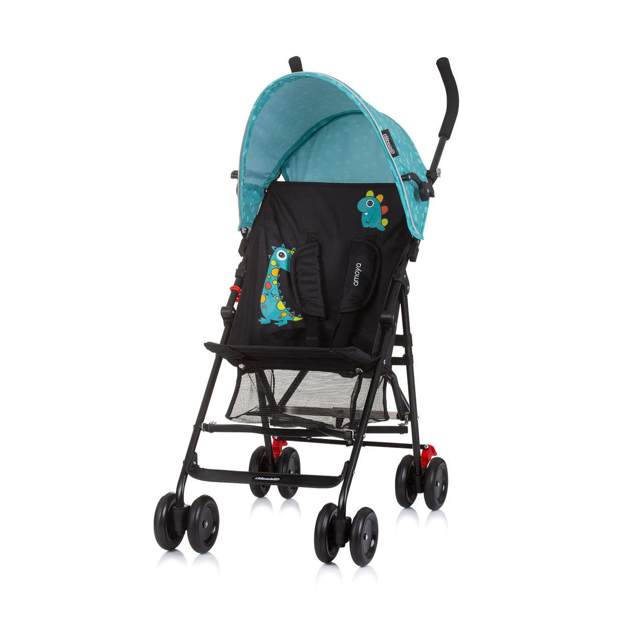 BUGGY Amaya türkis Sonnendach verstellbar, faltbar, Korb - Türkis, Metall (80/43/98cm) - Chipolino