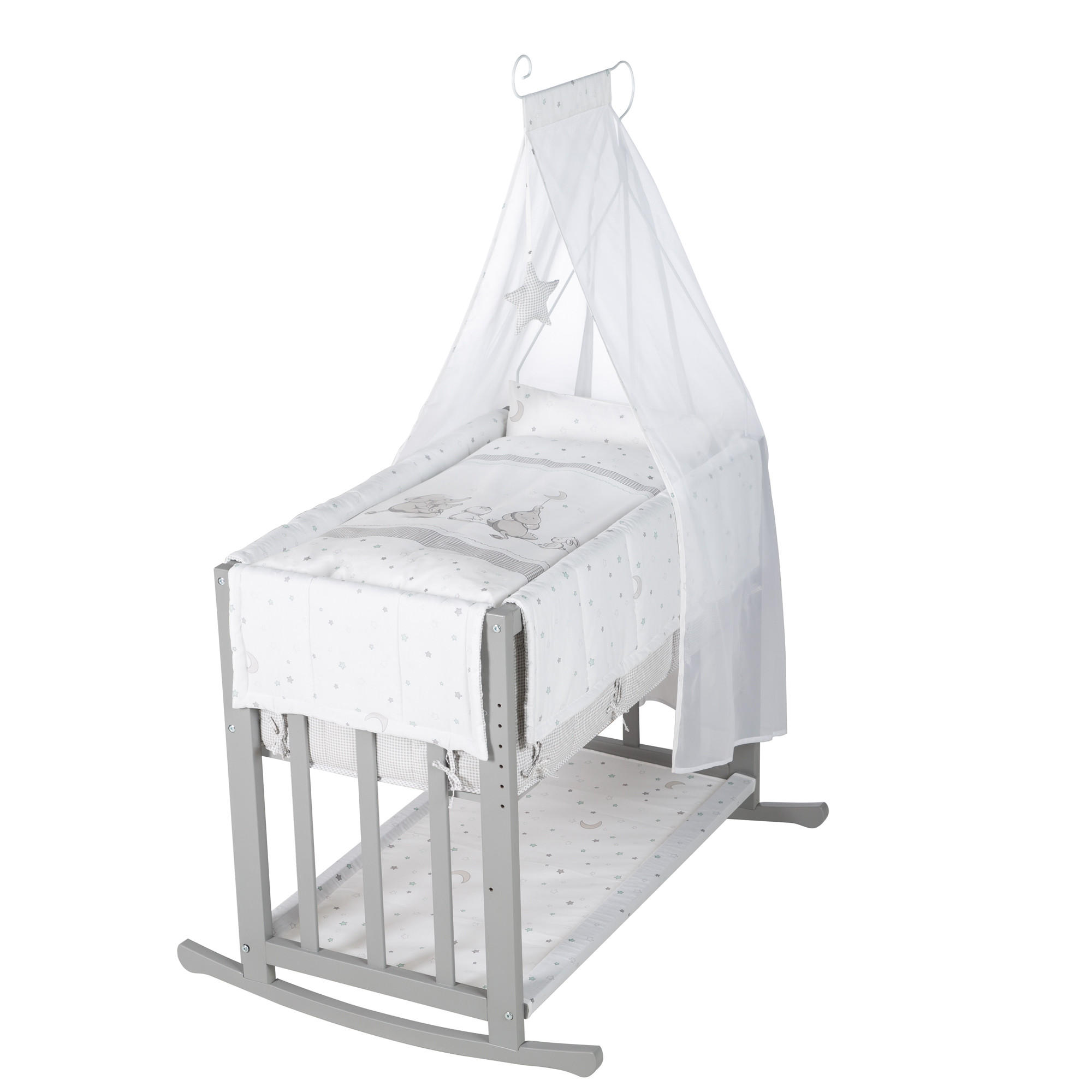 BEISTELLBETT Sternenzauber 4in1 Set 90 x 45 cm - Taupe, Holzwerkstoff (45/90cm) - Roba