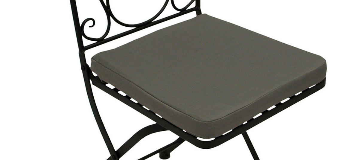 KLAPPSTUHL 2ER-SET Carlisle - schwarz pulverbeschichtetes Eisen - Grau, Metall (40/96/47cm) - TPFGarden