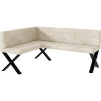 ECKBANK PETER_X - Creme, Textil (128/168cm) - Meblini