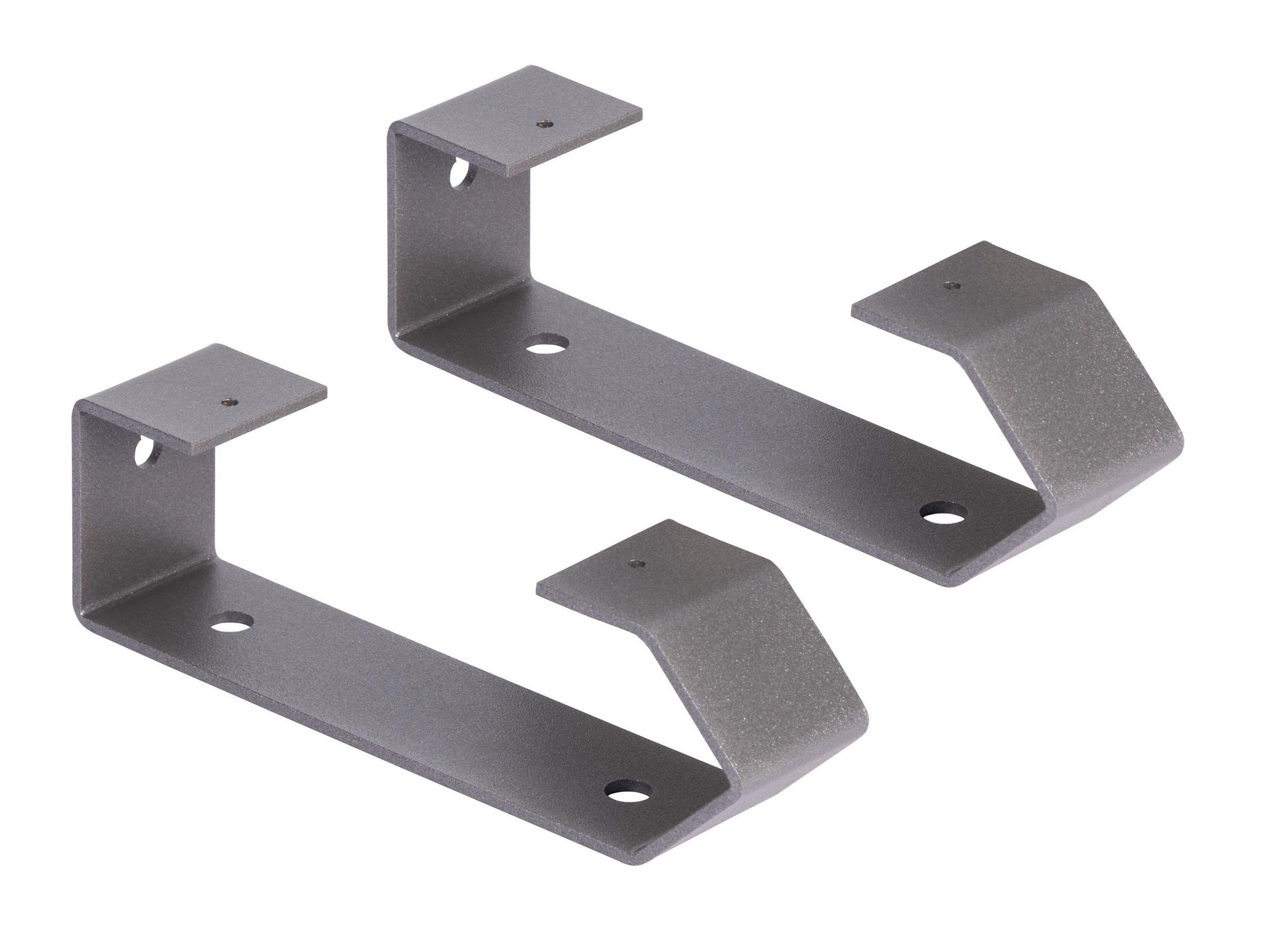 REGALTRÄGER als 2er Set Pia, Stahl in verschiedenen Trendfarben - Anthrazit, Metall (4.5/6/20.5cm) - Alberts