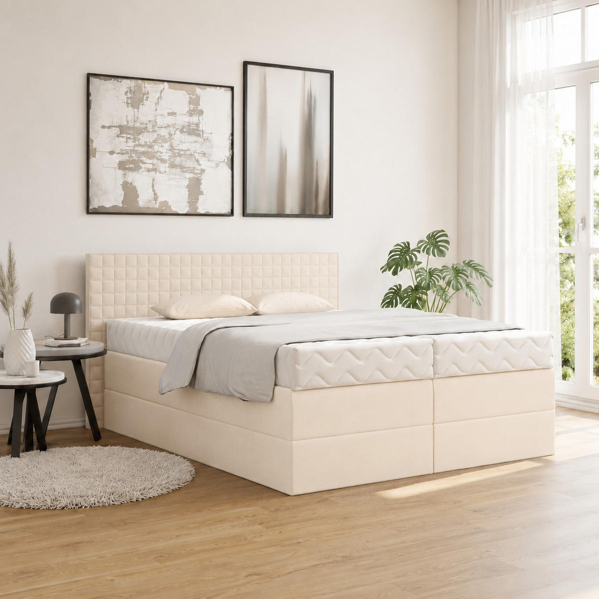 BOXBETT H3 Matratze 160x200 cm in Beige - Beige, Textil (160/200cm) - Home Collective