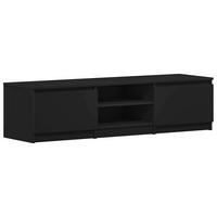 TV-SCHRANK Schwarz 140x40x35,5 cm Holzwerkstoff - Schwarz, Holzwerkstoff (140/35.5/40cm) - furnicato