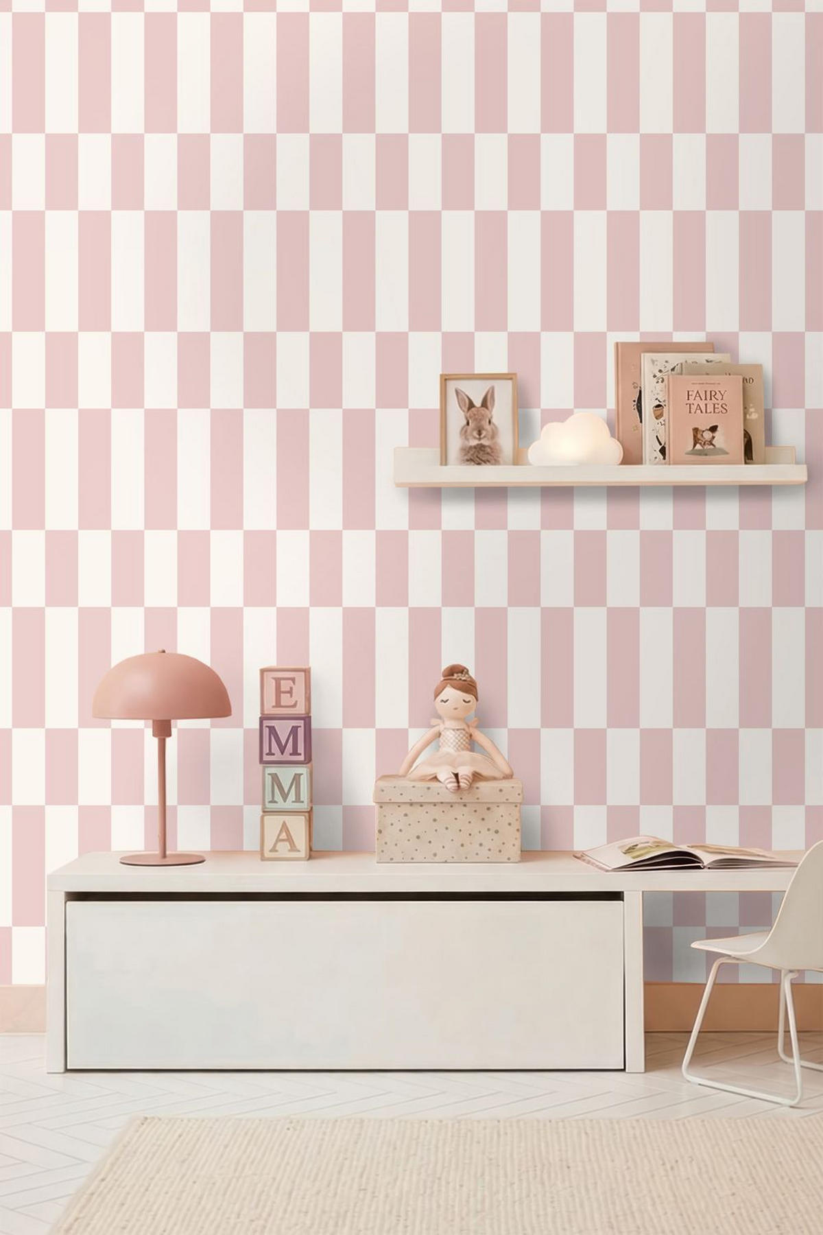 TAPETE Streifen 50 x 900 cm - Weiß, Papier (50/900cm) - ESTAhome