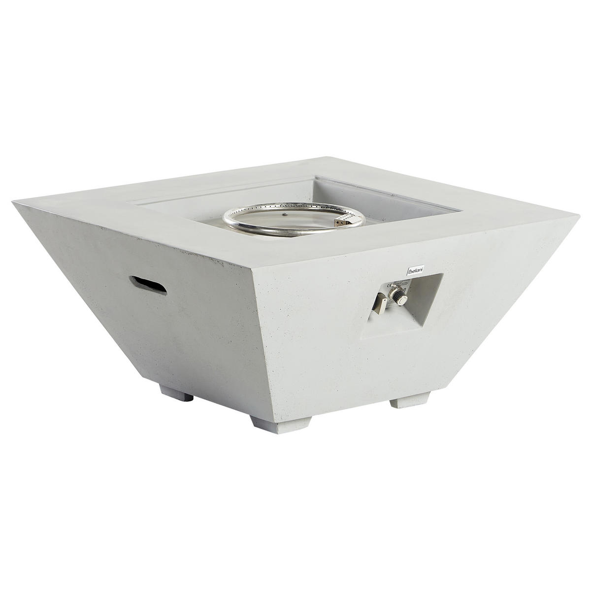 FEUERSTELLE Grau Katmai - Grau, Stein (86/42/86cm) - Beliani