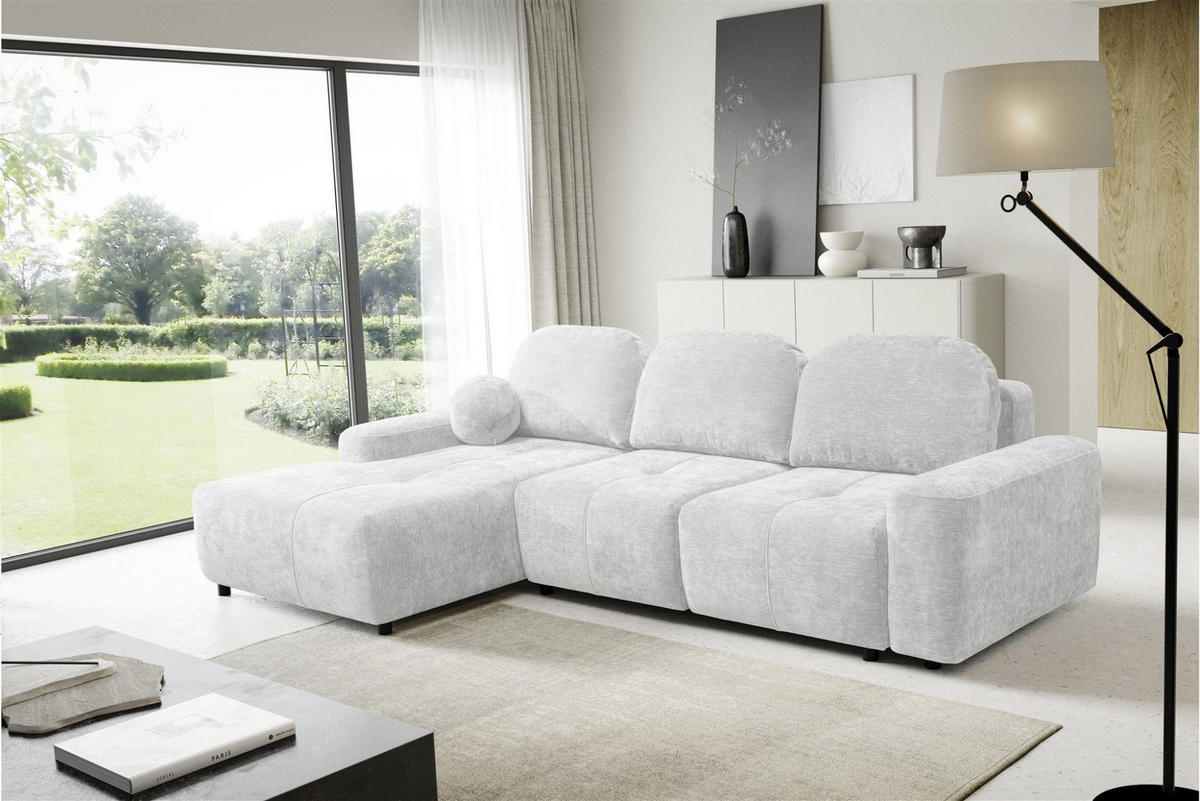 ECKSOFA Argos In Vibe - Hellgrau, Holzwerkstoff/Textil (170/267cm) - Fun Möbel