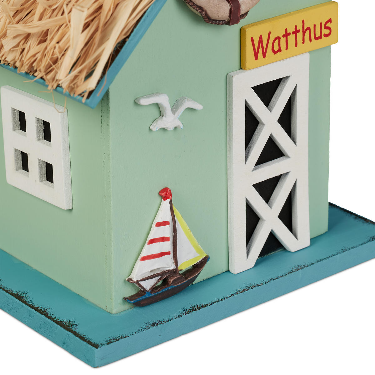 DEKOVOGELHAUS - Multicolor, Holz (19/24.5/13.5cm) - Relaxdays