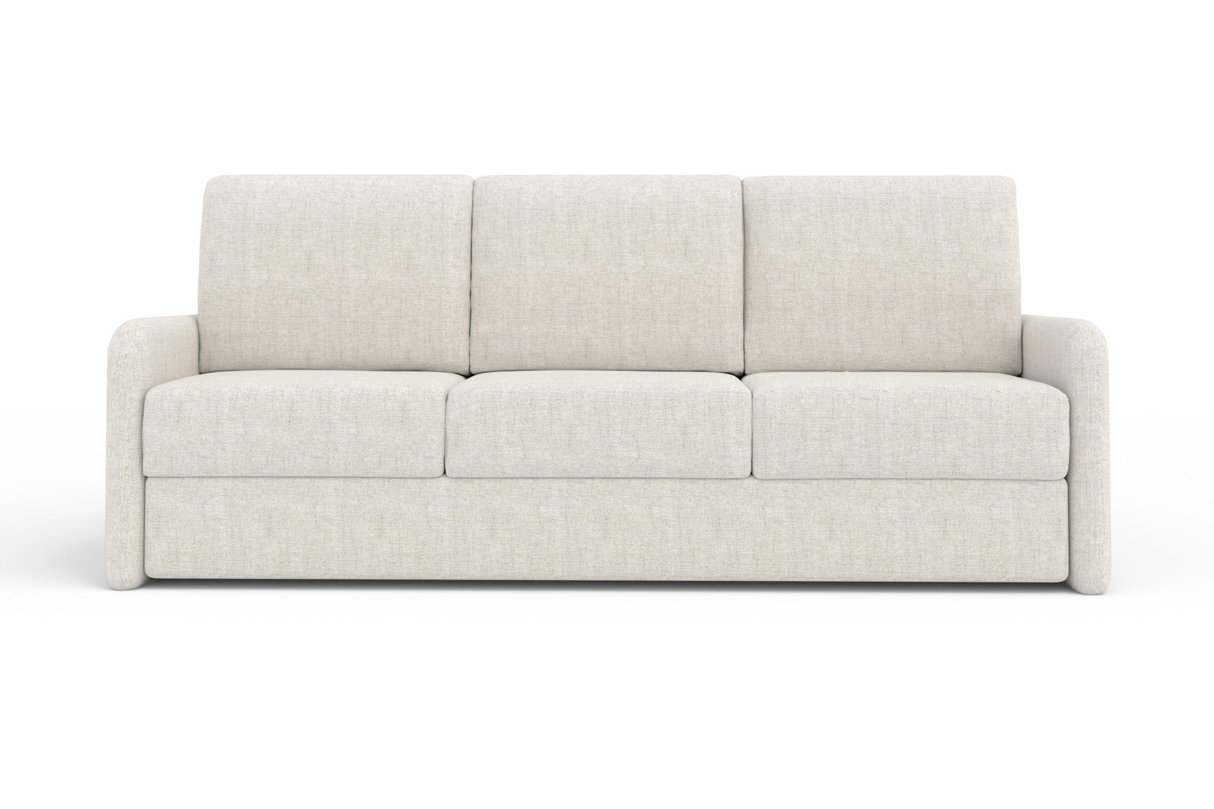 3-SITZER SOFA BIANCO 215 cm breit in Stoff Creme - Creme, Holzwerkstoff/Textil (215/90/92cm) - Deine Möbel 24