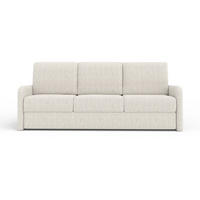 3-SITZER SOFA BIANCO 215 cm breit in Stoff Creme - Creme, Holzwerkstoff/Textil (215/90/92cm) - Deine Möbel 24