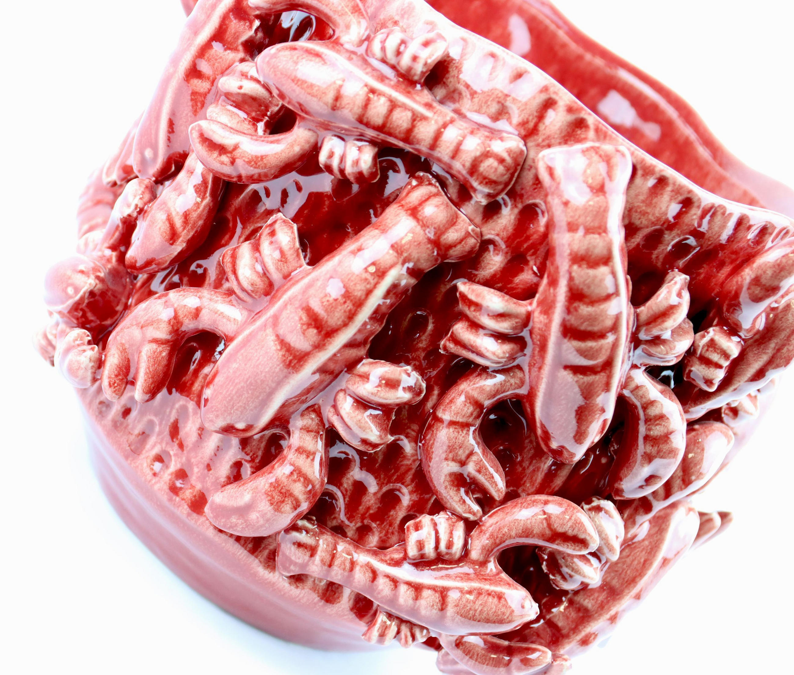 ÜBERTOPF Lobster - Rot, Keramik (25/21/25cm) - FURNARO