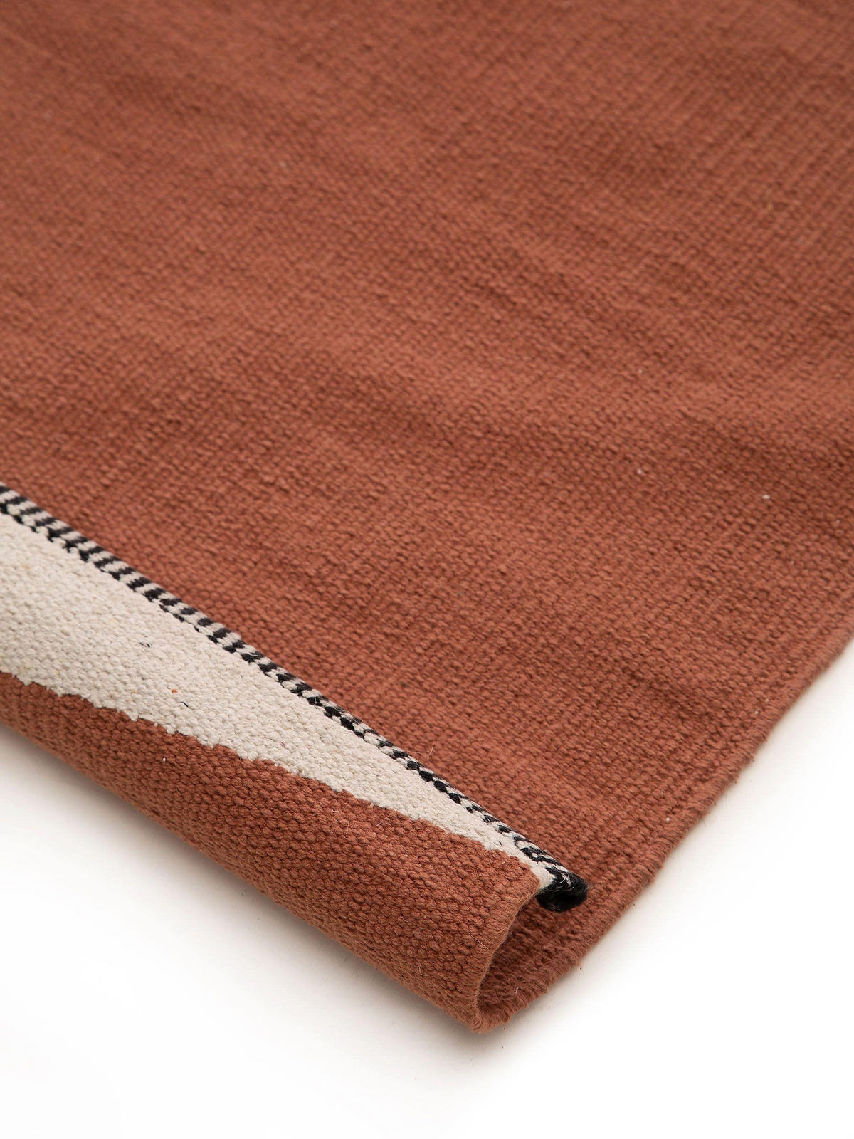 BAUMWOLLTEPPICH Lenny Terracotta 120x170 cm - Terracotta, Textil (120/170cm) - benuta Pop