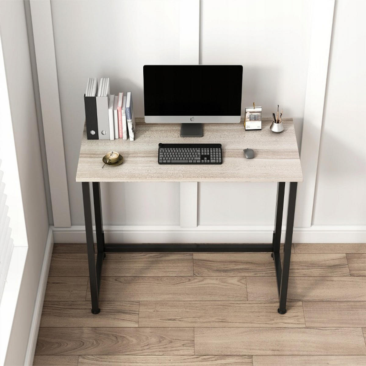 SCHREIBTISCH, hellbraun 80/40/72 cm - Braun, Holzwerkstoff (40/80/72cm)