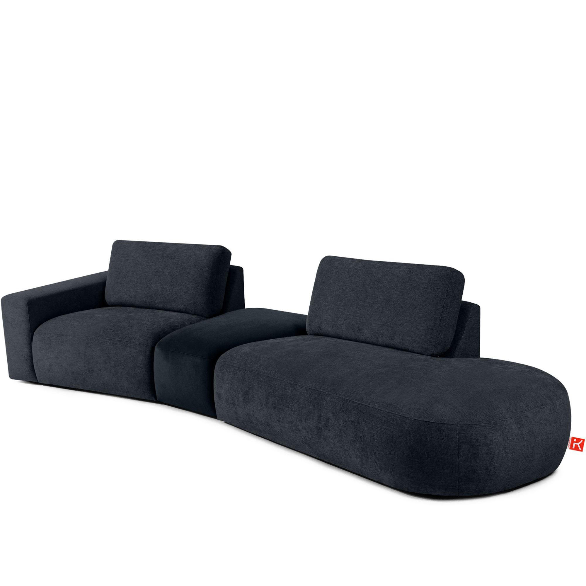 Konsimo® 4-Sitzer Dunkelblau 350x84x105 cm