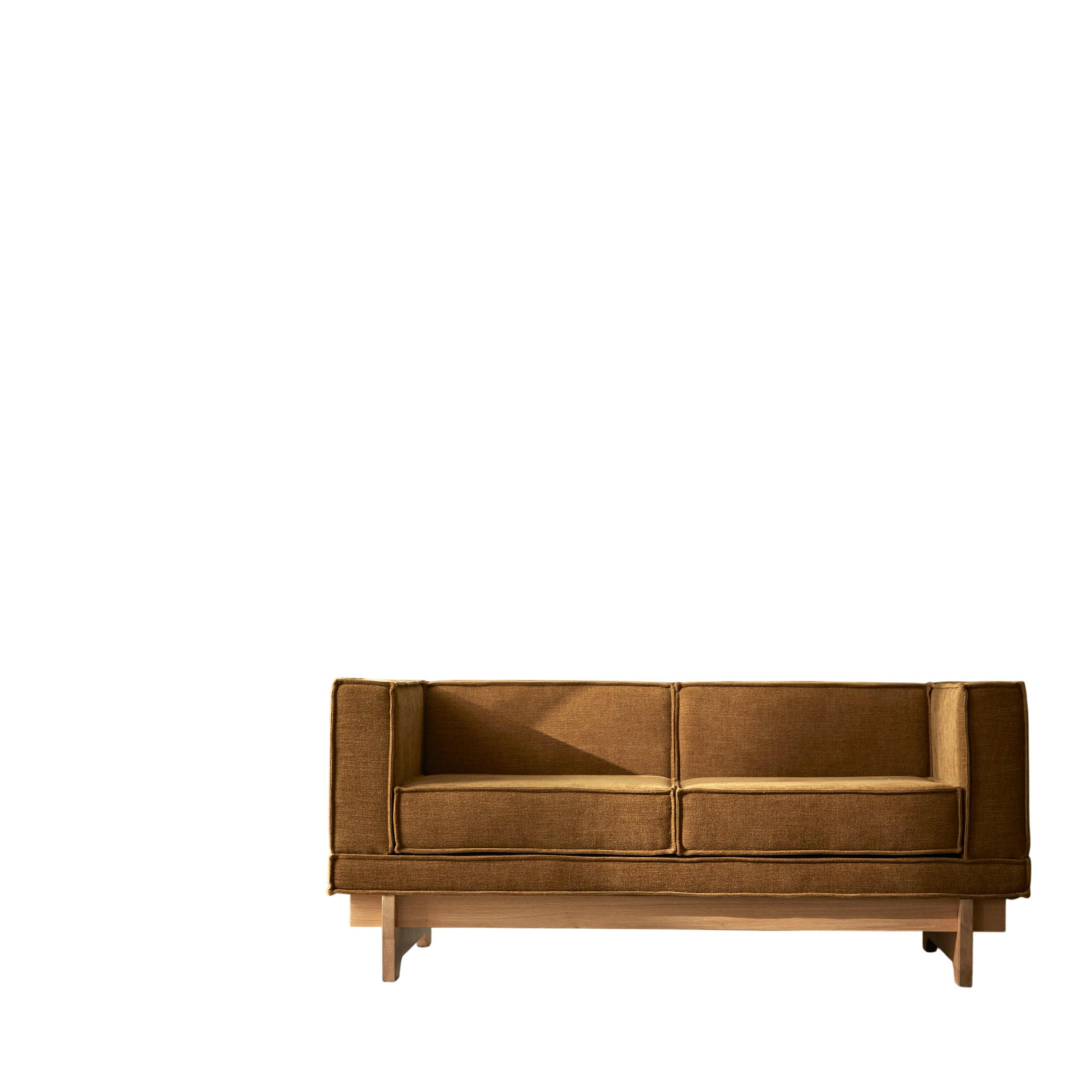 SOFA Miu Senfgelb aus Stoff - Dunkelgelb, Textil (158/70/90cm) - Tikamoon