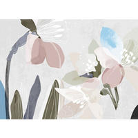 FOTOTAPETE Blumenmuster 270 x 375 cm - Multicolor, Papier (270/375cm) - Sanders & Sanders