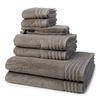 FROTTIERSET Vienna Style Supersoft 8-teilig - Dunkelgrau, Textil (50/100cm) - Vossen