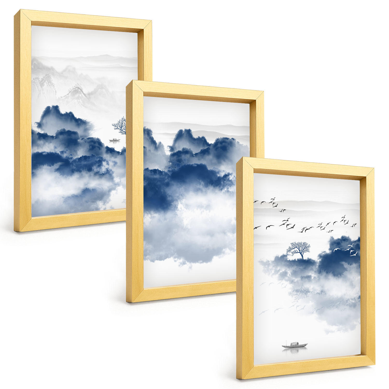 Tulup Bilder Gold 20x30 cm