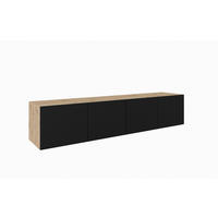 TV-SCHRANK LIO - Schwarz/Eiche Artisan, Holzwerkstoff (200/41/40cm) - Meblini