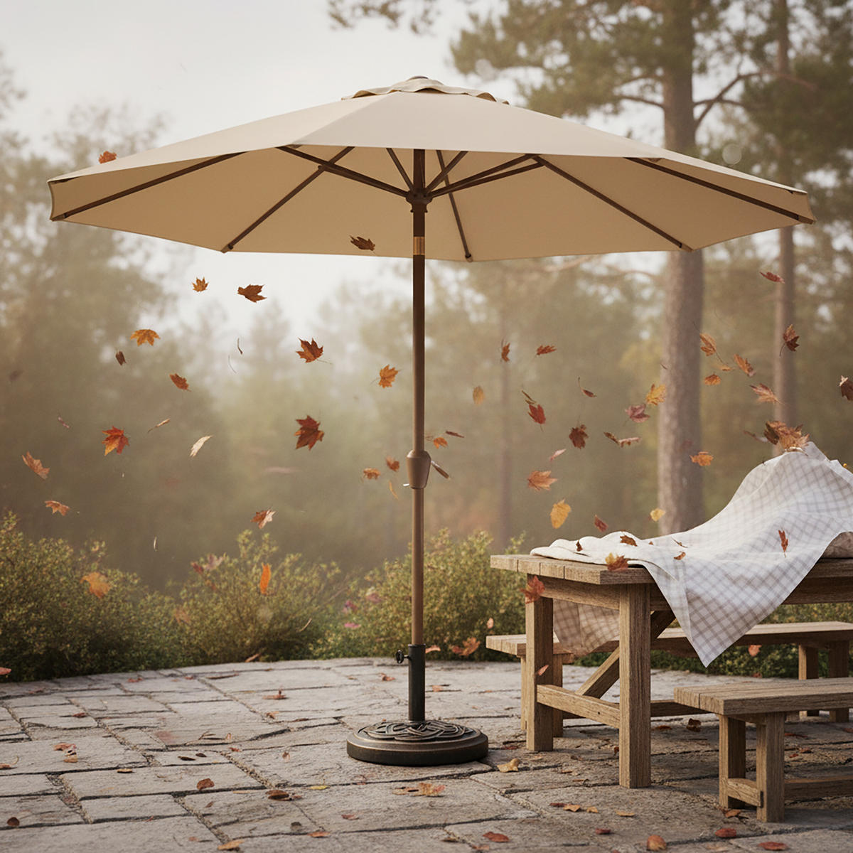 SCHIRMSTÄNDER - Schwarz, Kunststoff/Metall (45/45cm) - Relaxdays