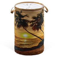 WÄSCHEKORB Summer - Orange, Textil (37/55/55cm) - Sanilo