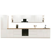 KÜCHENZEILE 460 cm - Aspen KA9-M460 - in Weiß/Hochglanz - Weiß Hochglanz, Holz (460/212/58cm)