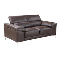 LEDERSOFA 2-Sitzer - Braun - SOLANGE - Braun, Leder (176/73/103cm) - Vente-Unique