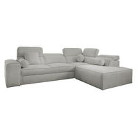 ECKSCHLAFSOFA Vito VII, Seite: Rechts - Hellgrau, Holz/Textil (276/214cm) - MIRJAN24