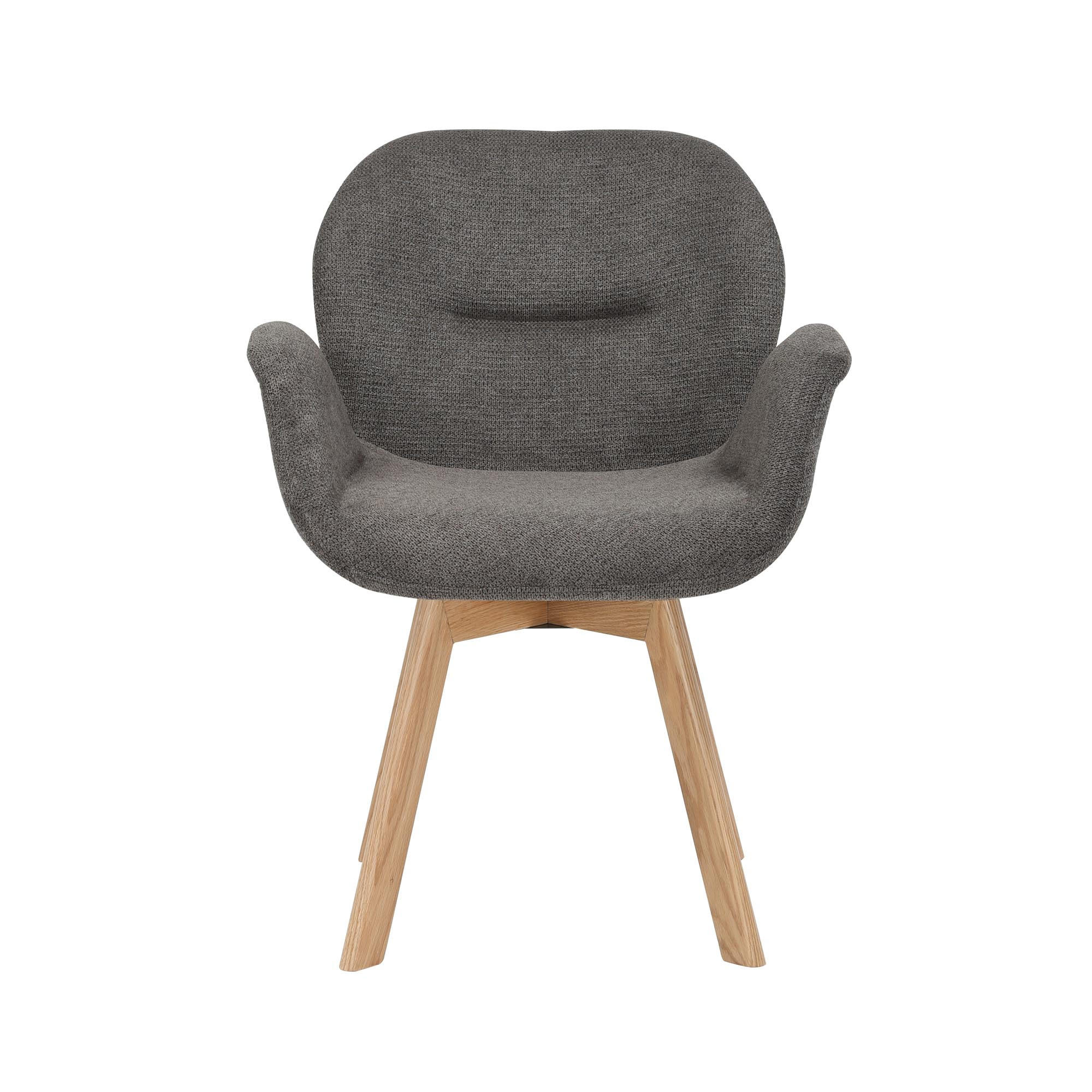 ESSZIMMERSTUHL Jesse Grau 61/59/85 cm 2-er Set - Grau, Textil (59/85/61cm) - Starfurn