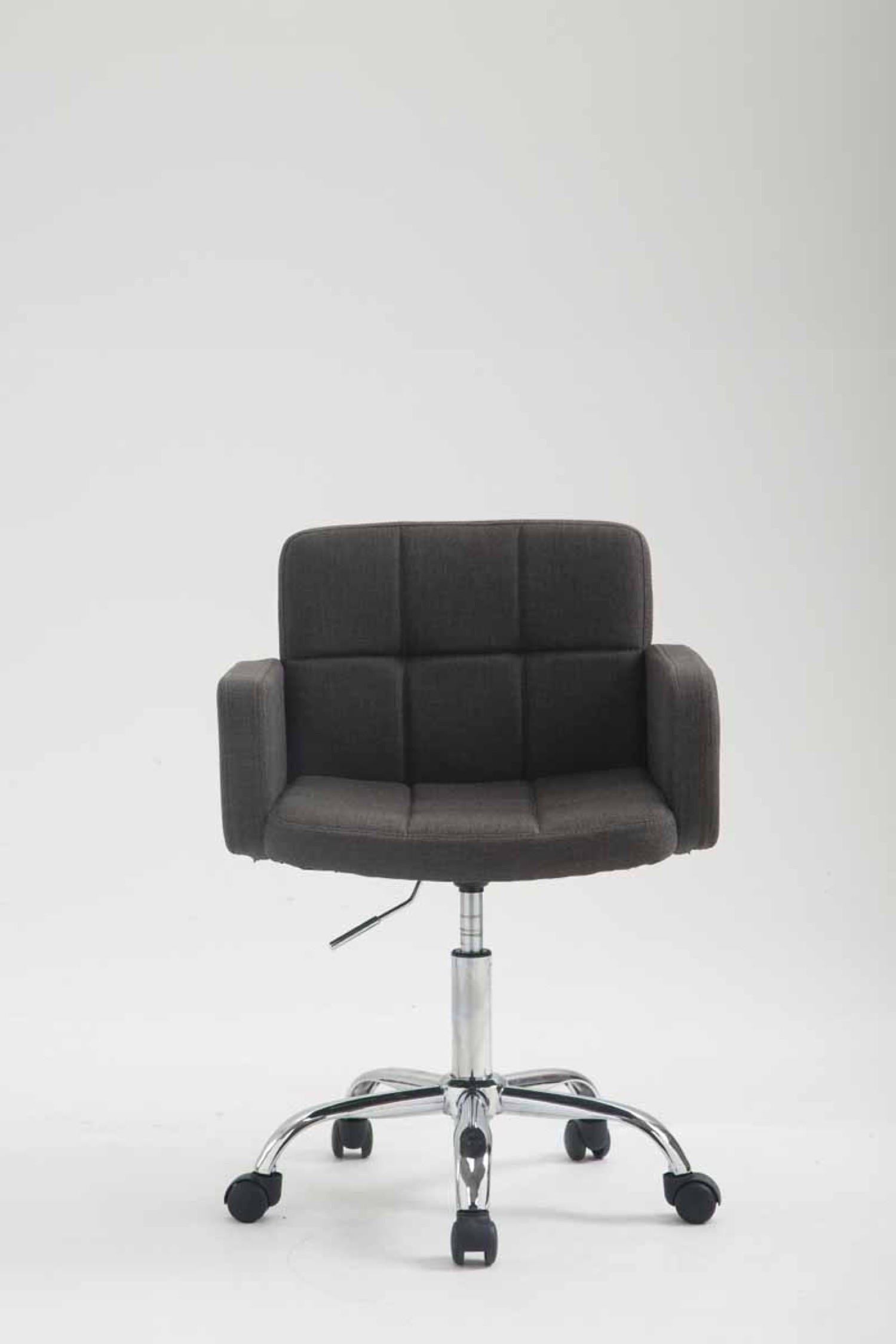 ARBEITSHOCKER Lausanne Stoff dunkelgrau - Grau, Metall (60/89/52cm) - TPFLiving