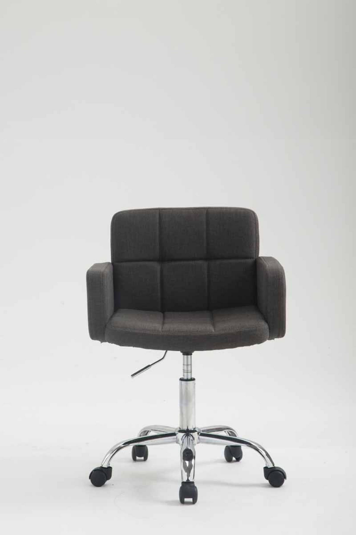 ARBEITSHOCKER Lausanne Stoff dunkelgrau - Grau, Metall (60/89/52cm) - TPFLiving
