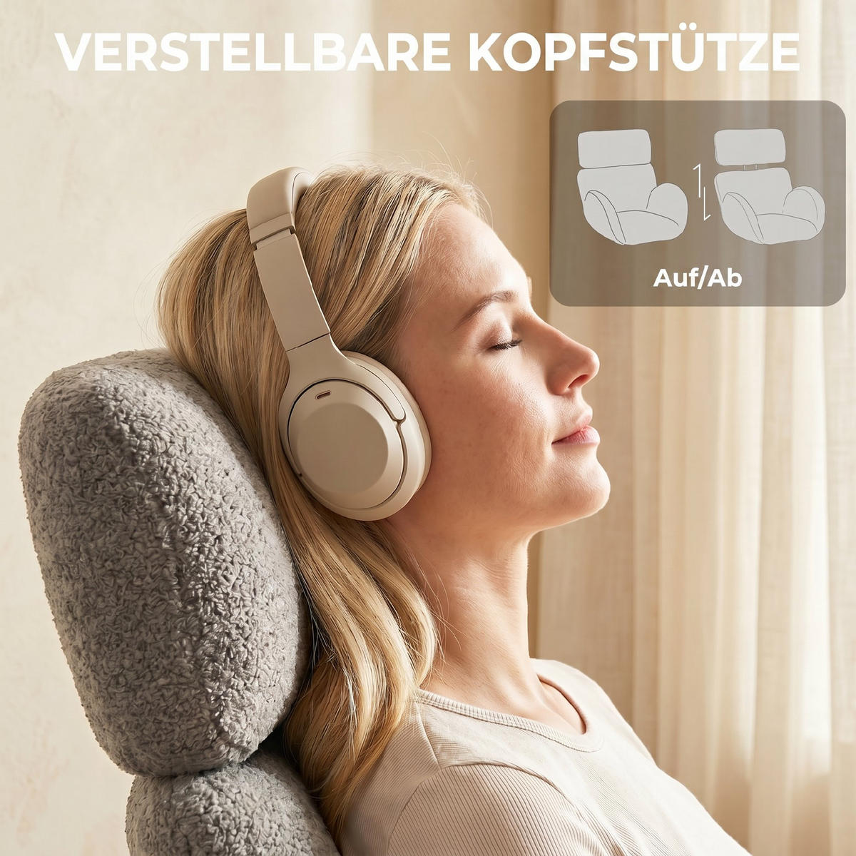 SCHREIBTISCHSTUHL Samt (100% Polyester) Grau - Schwarz/Grau, Textil/Metall (67/113/68cm) - HOMCOM