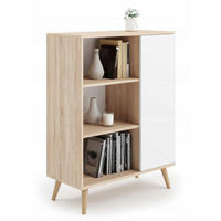 BÜCHERREGAL Fondi - Eichefarben/Weiß, Holzwerkstoff (40/116/90cm) - RAUMHIRSCH FURNITURE