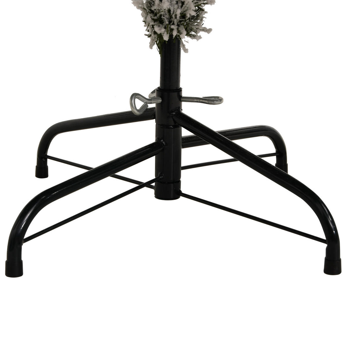 WEIHNACHTSBAUM Künstlicher Klappbarer 90/90/180 cm Grün PVC - Schwarz/Weiß, Kunststoff (180cm) - vidaXL