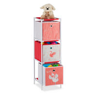 KINDERREGAL Schwan - Multicolor, Kunststoff/Textil (27.5/89/30cm) - Relaxdays